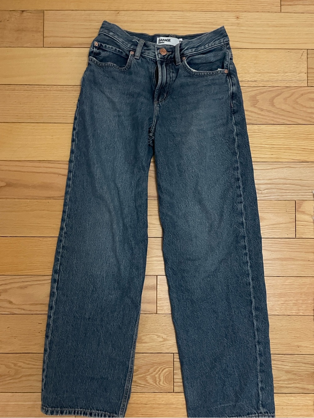 Garage Dark Indigo Straight Leg Jeans